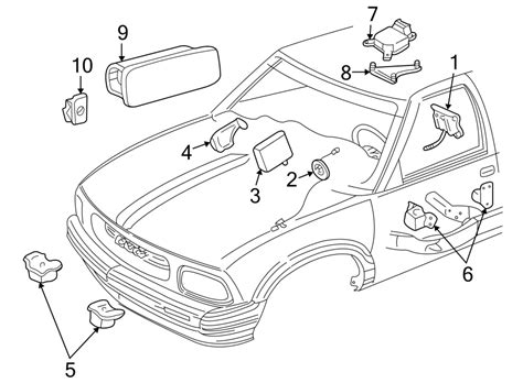 test gm side impact airbag sensor|gm airbag sensor diagram.